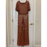 Mac Duggal NWT  5538 Embellished V Neck Butterfly Sleeve Column Gown Size 10 Photo 4