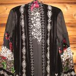 John Mark  Embroidered Kimono Cardigan Top Photo 2