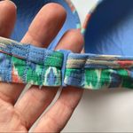 Aerie  Multi Color Abstract Push Up Bikini Top Halter Size 34C Green Blue Multi Photo 4