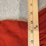 Requirements Vintage  Maxi Skirt Womens Medium Orange Linen Boho Western Beaded Photo 13