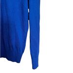 Banana Republic  Sweater Womens Medium Blue Silk Linen Blend V Neck Pullover Photo 4