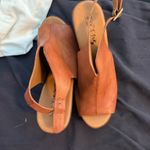 Kork-Ease Arden  leather  Peep Toe Ankle Strap Platform Sandals Photo 1