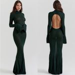House Of CB  Sancha Forest green knit‎ maxi dress Size XS NWOT Photo 6