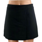 ZARA  Women's Blue High Waisted Zip Faux Wrap Mini Skirt Shorts Skort Size S Photo 0