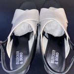 Bleecker and Bond white & black block heels - size 5.5 Photo 7