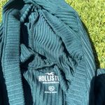 Hollister  Teal Ribbed Hoodie Photo 2