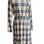 Womens Eloges Winter Plaid Cabin Maxi Dress Photo 0
