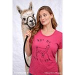 Wound Up Not My Prob-Llama Tee by , Hot‎ Pink XL Photo 1