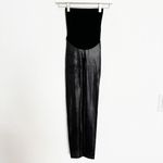 Spanx Mama Faux Leather Leggings Pregnancy Maternity Belly Band Pants Black XS Photo 3