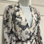 In The Style Lorna Luxe Mini Wrap Mono Floral Print Dress Photo 4