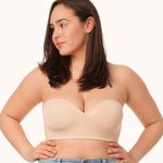 Lively Wireless Strapless Bra Tan Size 36 C Photo 0