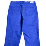 Levi's Levi’s 512 Perfectly Slimming Skinny Women's Royal Blue Denim Jeans size 10/30 Photo 11