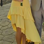 Lucy in the Sky  Maxi Dress Yellow Strapless Photo 5