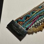 Plunder Fiona Bracelet Retired Multi Colored Beads Tassels Magnetic 7 3/4 Inch Photo 1