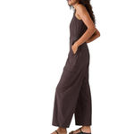 Athleta BROOKLYN UTILITY BAGGY JUMPSUIT Relax fit Color Shale Dusty Purple 14P Photo 4