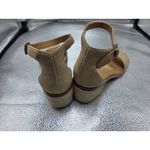 Soludos  Capri Suede Block Heel Espadrille Sandals Beige Tan Shoes Size 9.5 Photo 5