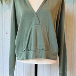 Sweaty Betty  Green Hooded Pullover Sweatshirt | Size M Photo 0