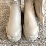 Pull & Bear NWT-  Off White Over The Knee Chunky Heel Boots Photo 4