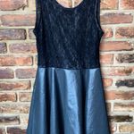 Walter Baker Walter by Black Lace Metallic Sleeveless Fit & Flare Dress Medium Photo 0
