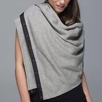 Lululemon Rare Vinyasa Scarf Rulu Fabric Wee Stripe Black Heathered Slate Black Photo 8