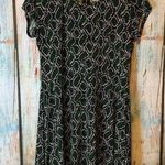 Michael Kors Michael  Green, White & Black Stretchy Snakeprint Dress Size L Photo 0