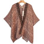 Soft Surroundings  Korra Tweed Beaded Detail Wrap Size OS NEW $100 Photo 1