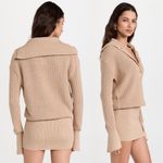 New SER.O.YA Katana Sweater Mini Dress in Tan Size L Photo 4