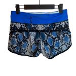 Lululemon RUN SPEED SHORT ZIGGY SNAKE CASPIAN BLUE PIPE DREAM Photo 1