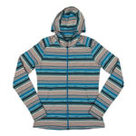Sherpa Adventure Gear Womens S Preeti Hooded Jacket Zip Up Blue Striped Gorpcore Photo 0