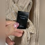 Lulus Weekend Ready Taupe Chenille Striped Sweater Small Photo 9