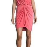MISA Los Angeles NWT Domino Dress Pink V-Neck Draped Mini Dress Cocktail Size M Photo 0