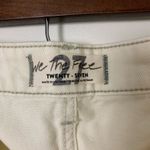 We The Free  Fringe Scoop Hem Denim Mini Skirt Size 27 Cream Photo 1