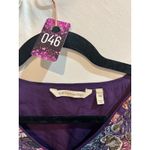 Soft Surroundings  Patchwork‎ Tunic Blouse Top Floral Paisley Womens PM Photo 5