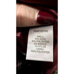 Chadwick's NEW  Women's Plaid Wool Blazer Red‎ Size 12P Mid-Length Jacket Photo 5