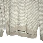 NWT Artelier By Nicole Miller Women’s Pullover Sweater Hoodie Beige Size Medium White Photo 3