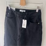 We Wore What  Mom Slit Straight Black Jean Photo 3