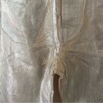 ZARA  Silver Coated Mid Rise Straight Leg Jeans Bloggers Fave 9632/066 Size 6 NWT Photo 8