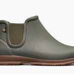 NWOB Sweetpea II Women’s Chelsea Dark Green Ankle Rain Boots Size 6 Photo 0