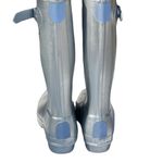 Hunter  boots original metallic silver tall rain boots for women Photo 3