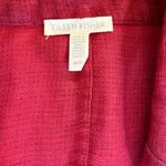 Eileen Fisher Jacket Organic Linen Doubleweave Coat Pocket Women’s Medium Red Photo 11