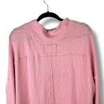 Free People We The Free Pink Casey Ribbed Knit Mock Neck Tunic Longline Sweater Photo 9