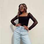 American Eagle  Highest Rise Baggy Straight Jeans in Light Wash Size 2 X-Short Photo 4