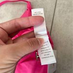 ANDIE NWT Swim Santorini Top Neon Pink Small Bikini Triangle Knot Front Tanning Photo 6