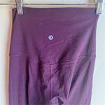 Lululemon  Align Women's Burgundy High-Rise Ankle‎ Leggings Size 2 Yoga Running Photo 4