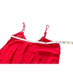 Ambiance Apparel Cropped Red Top Adjustable Spaghetti Strap Boho Chic Beach Sz M Photo 5