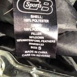 CB Sports Black Down Puffer Long Packable coat/Jacket S Photo 6