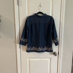 Bechamel Women’s Jeans Jacket Large Embroidered Blue Photo 1
