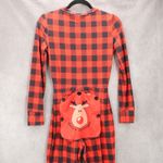 Chicme Red Buffalo Checker Reindeer Merry Christmas Adult Jumpsuit Pajamas Small Photo 6