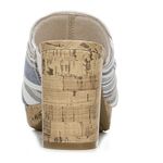 Life Stride Womens Laguna Peep Toe Slip On Heels 9W Blue & Beige Photo 3