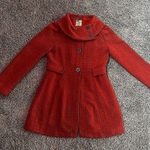 Anthropologie  Tulle long tweed coat in burnt orange Photo 1